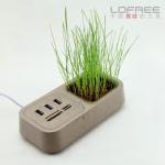 植物盆栽USB hub读卡器